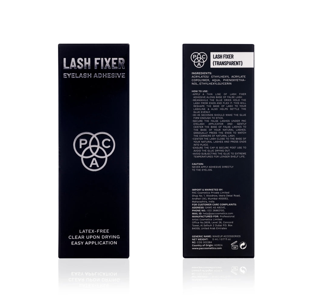 PAC Lash Fixer (Eyelash Adhesive) – Waterproof, Quick-Dry & Invisible Lash Glue