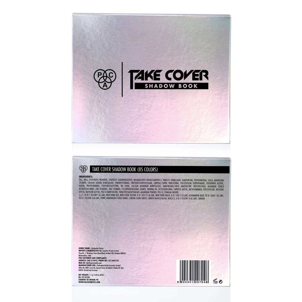 PAC Take Cover Eye Shadow Book – Shade X85 (1.1 g × 85) | Professional Eye Makeup Palette