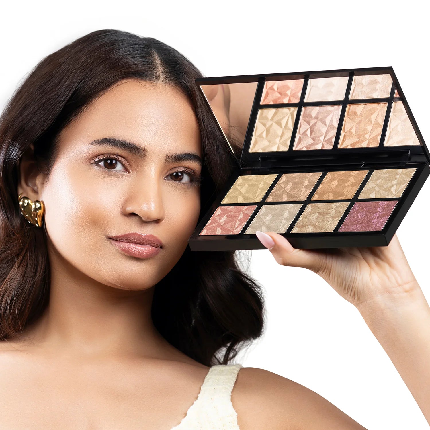 PAC Spotlight Highlighter Palette – 8 Colors (34.96 g) | Radiant Glow & Professional Finish