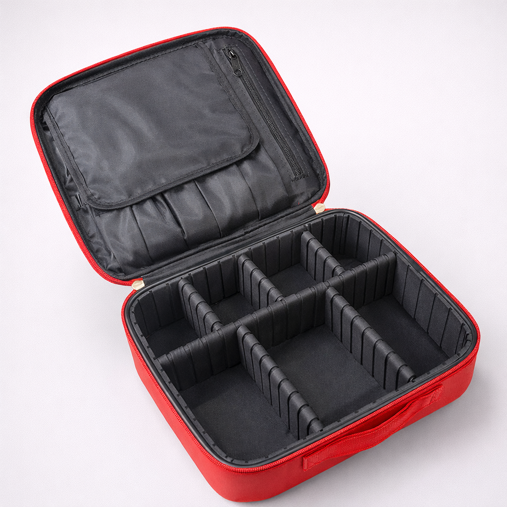 Multipurpose Makeup Vanity Box – Peacock Red Edition