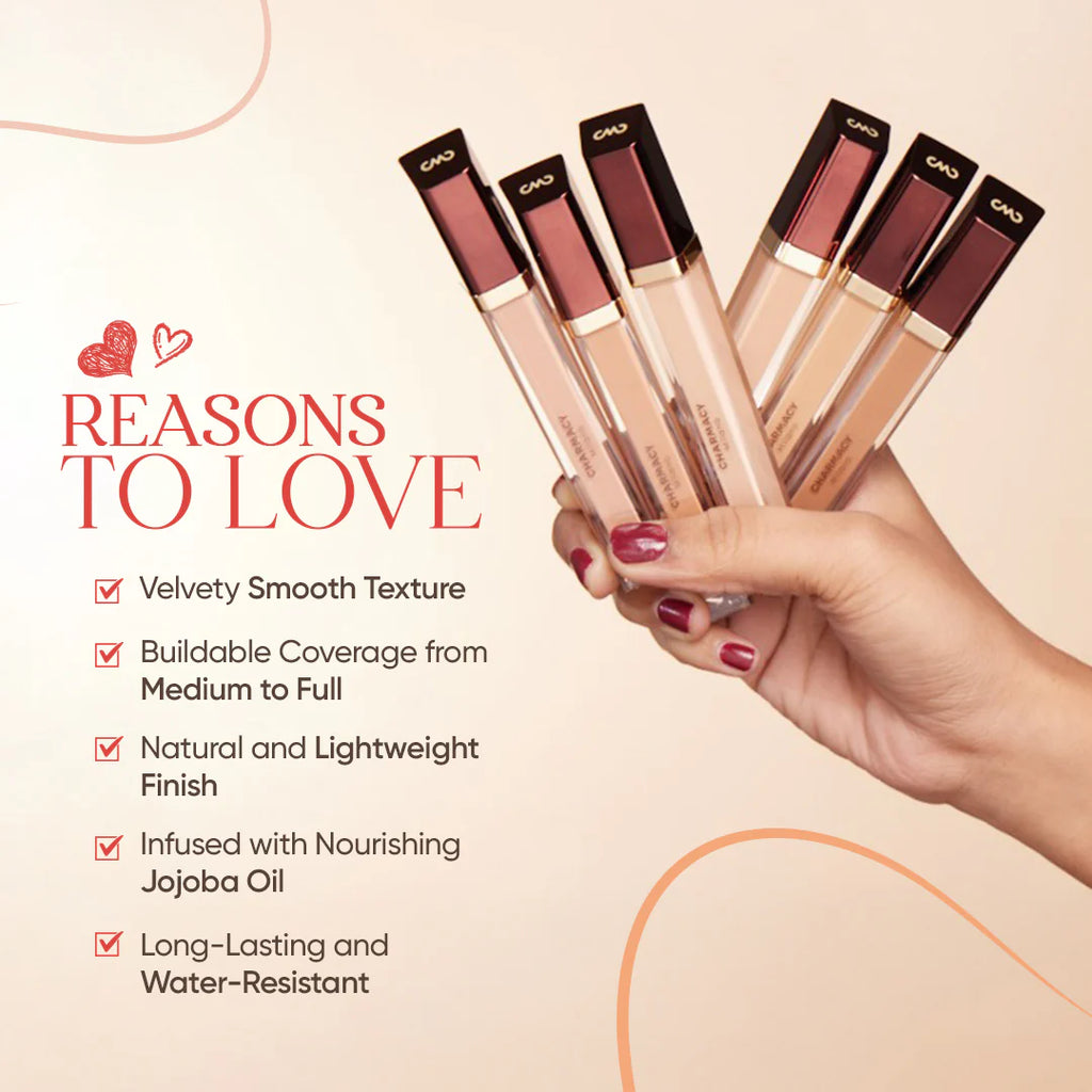 Charmacy Milano Concealer – Full Coverage, Smooth & Long-Lasting Finish