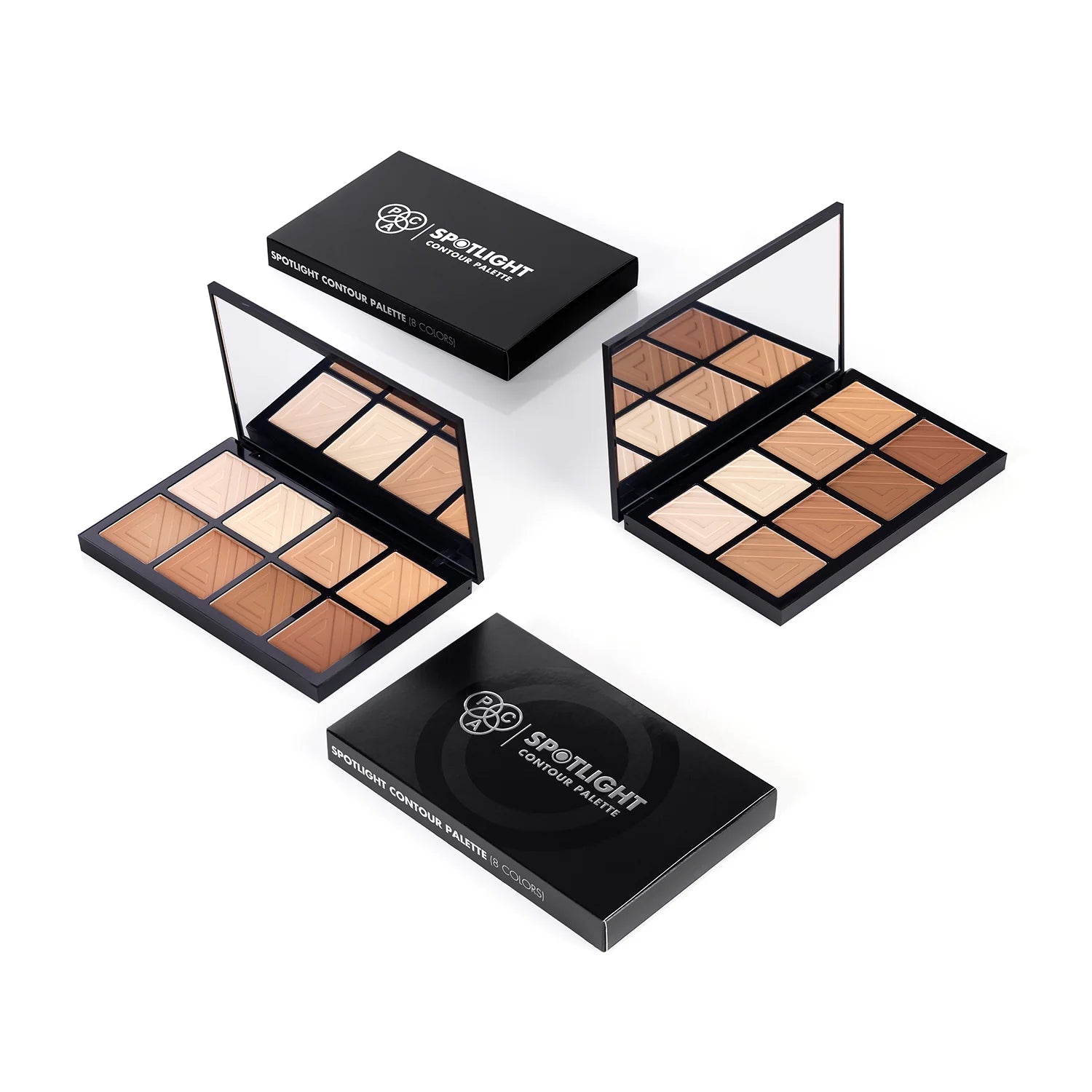 PAC Spotlight Contour Palette X8 – All-in-One MUA Palette with High-Payoff Shades for Every Skin Tone