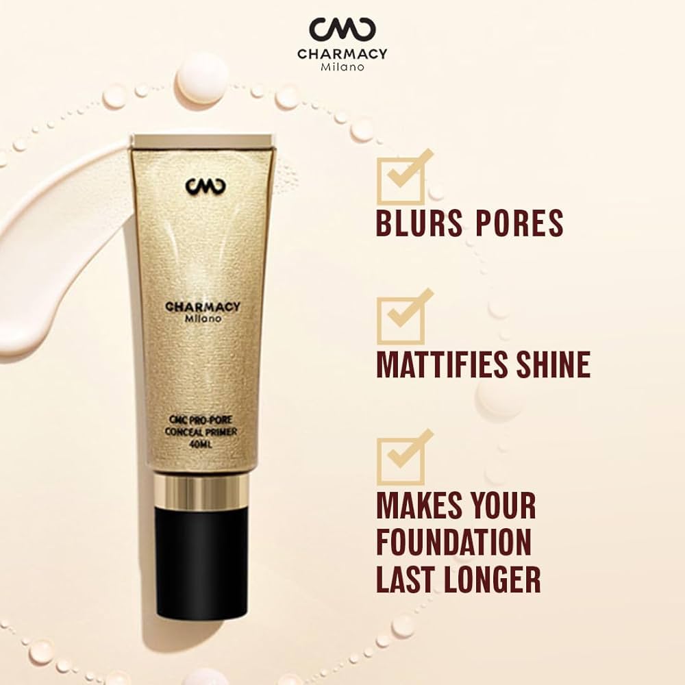 Charmacy Milano Primer – Smooth Base, Pore-Minimizing & Long-Lasting Makeup